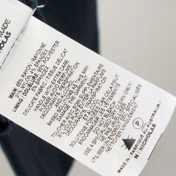 N Nicholas Navy Ponti Shoulder Band V Dress - Picture 9 of 9